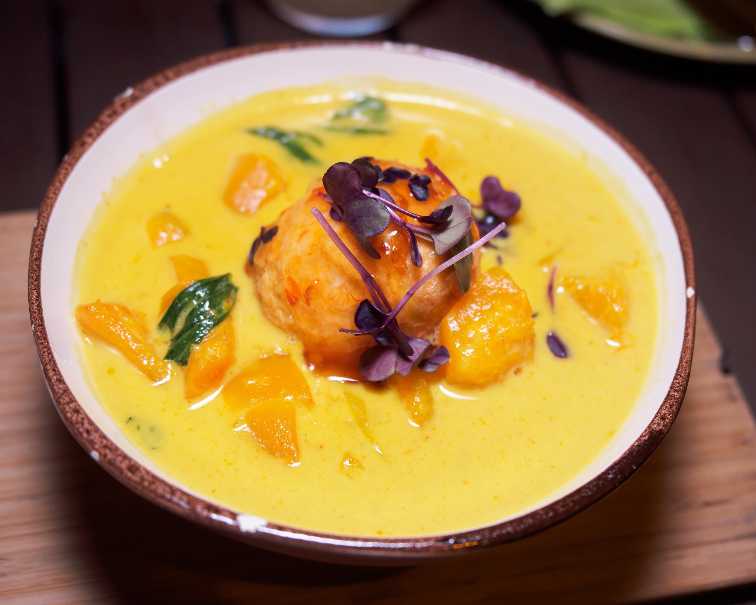 Thai yellow curry with pumpkin