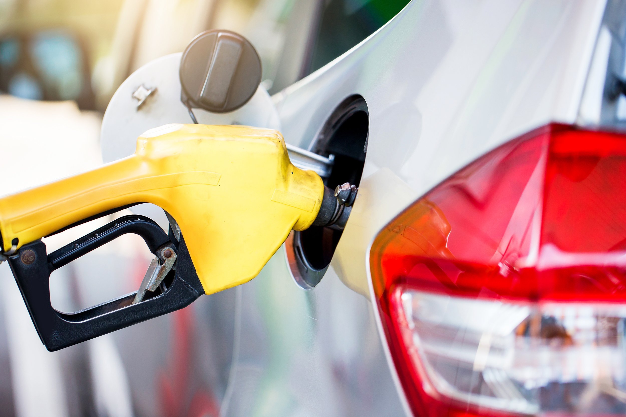 refilling the car with fuel