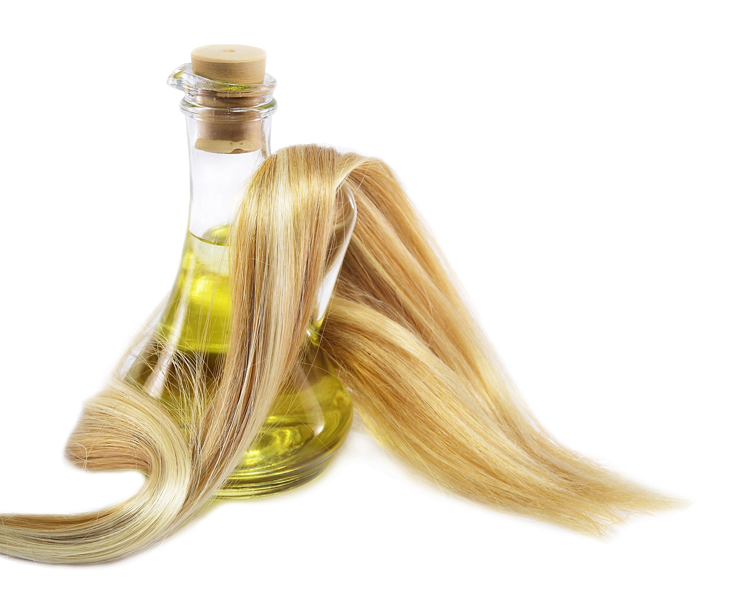 TREAT TRESSES WITH HOT OIL