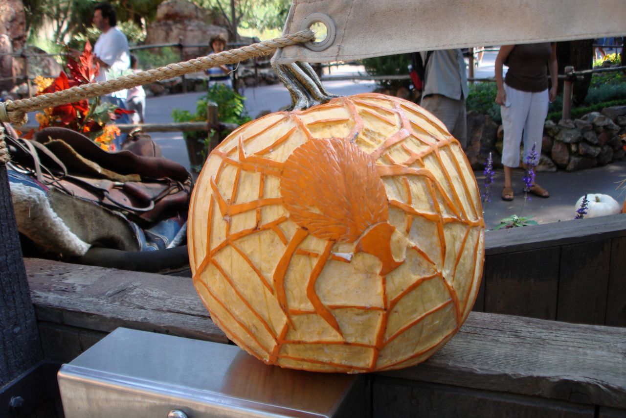 spiderweb pumpkin