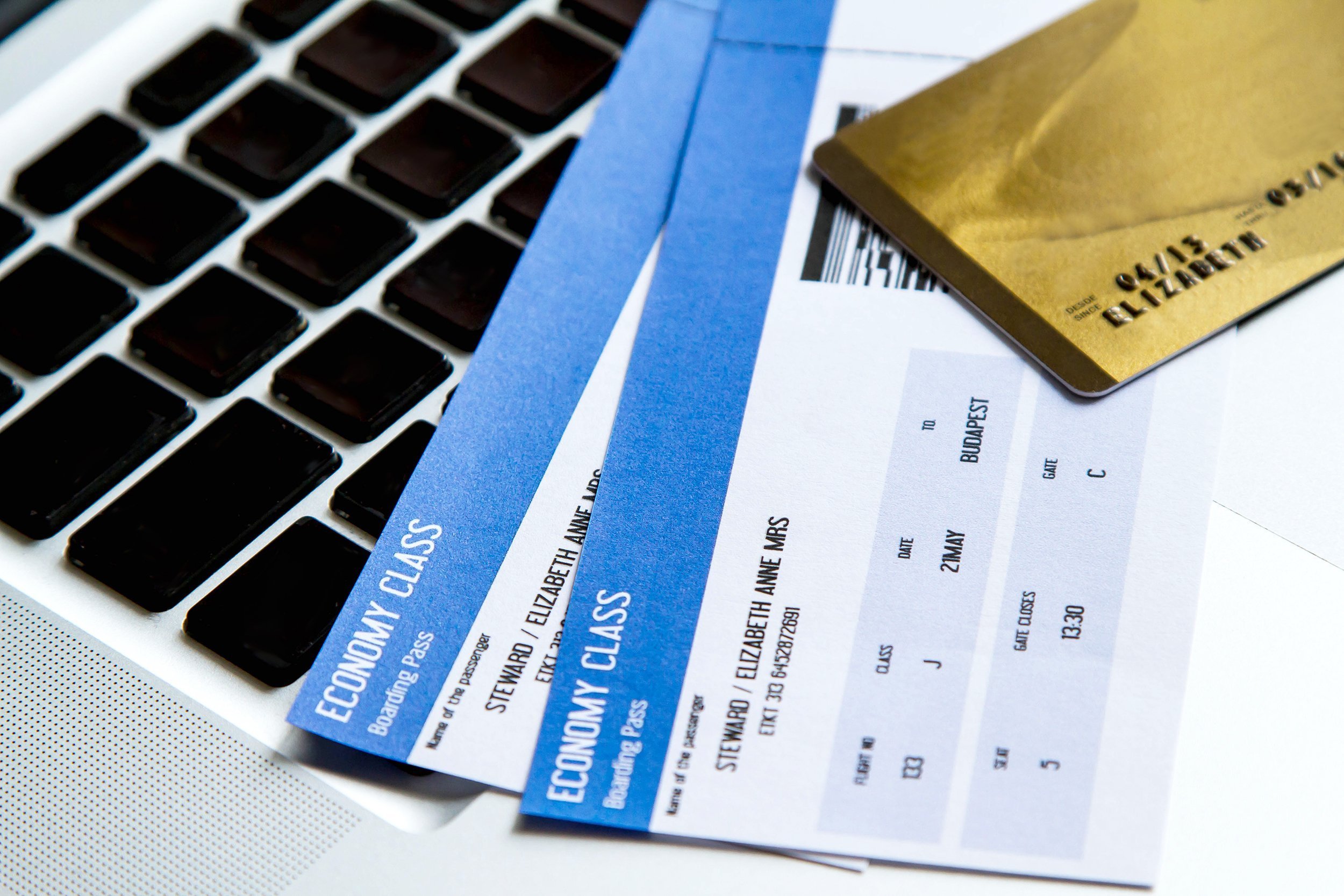 buying airline tickets on line with a credit card