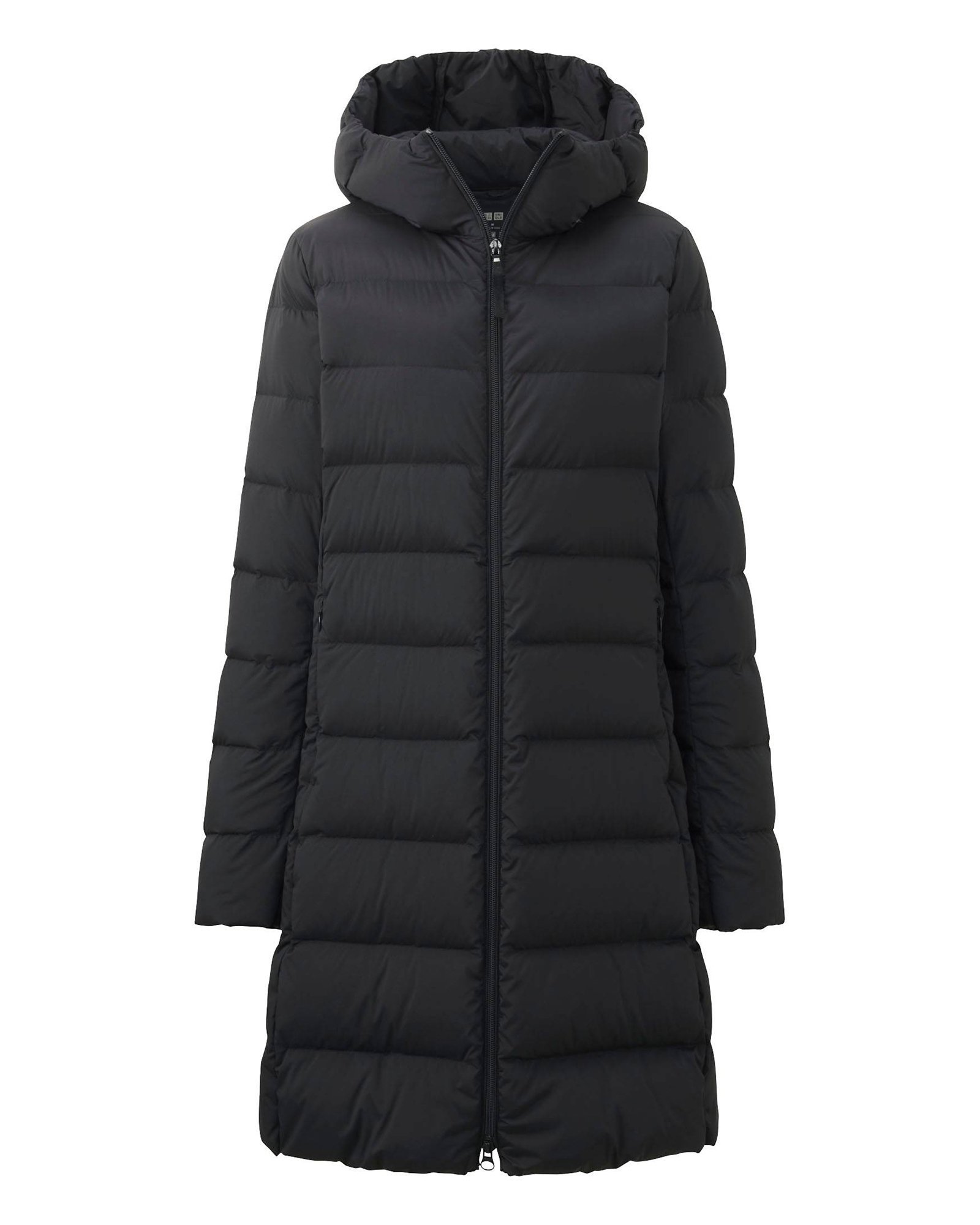 WOMEN ULTRA LIGHT DOWN STRETCH HOODED COAT