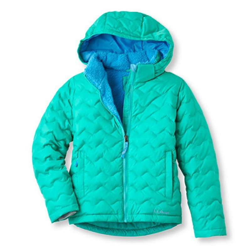 Girls' Bean's Fleece-Lined Down Jacket