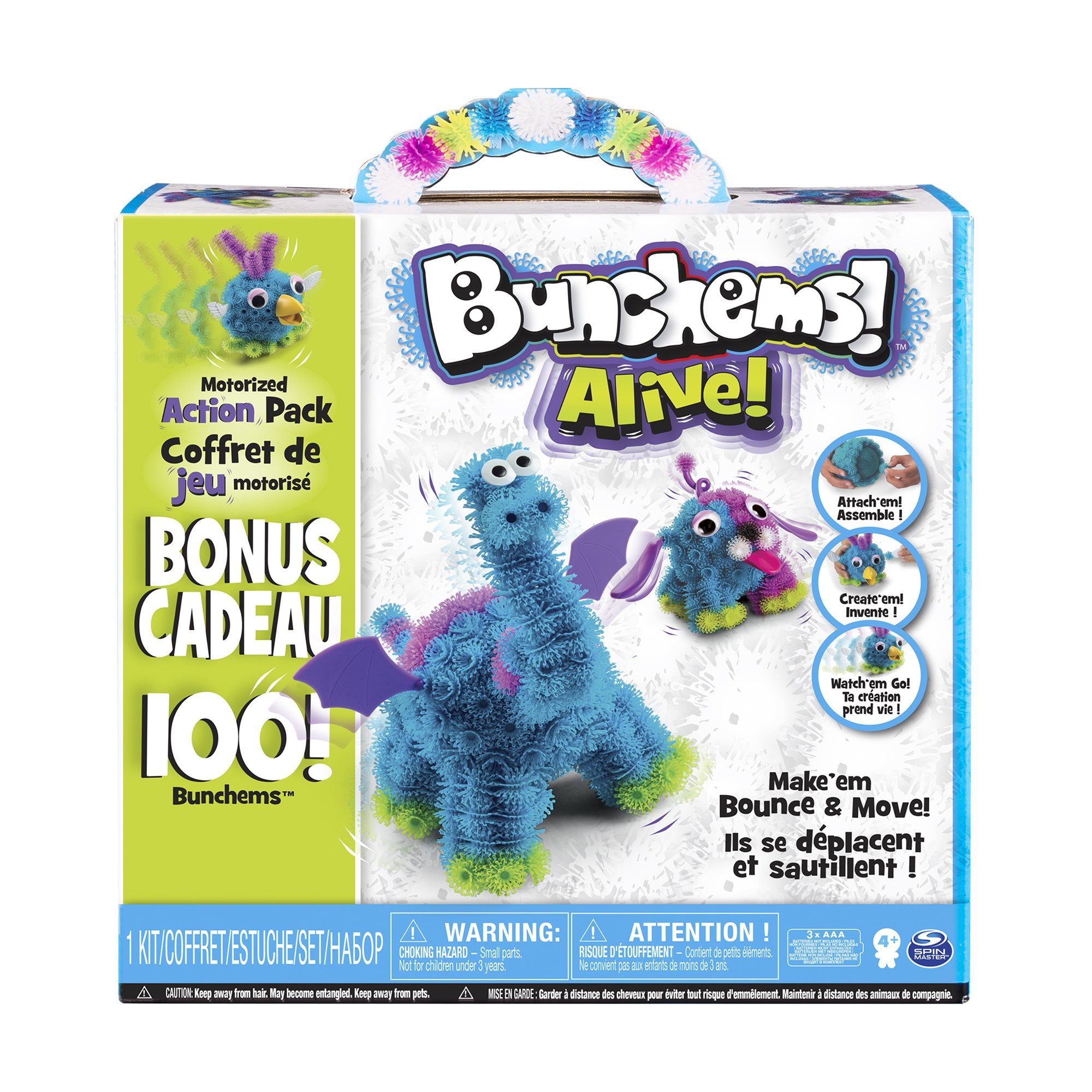 Bunchems Alive, Motorized Action Pack with 100 Bonus Bunchems