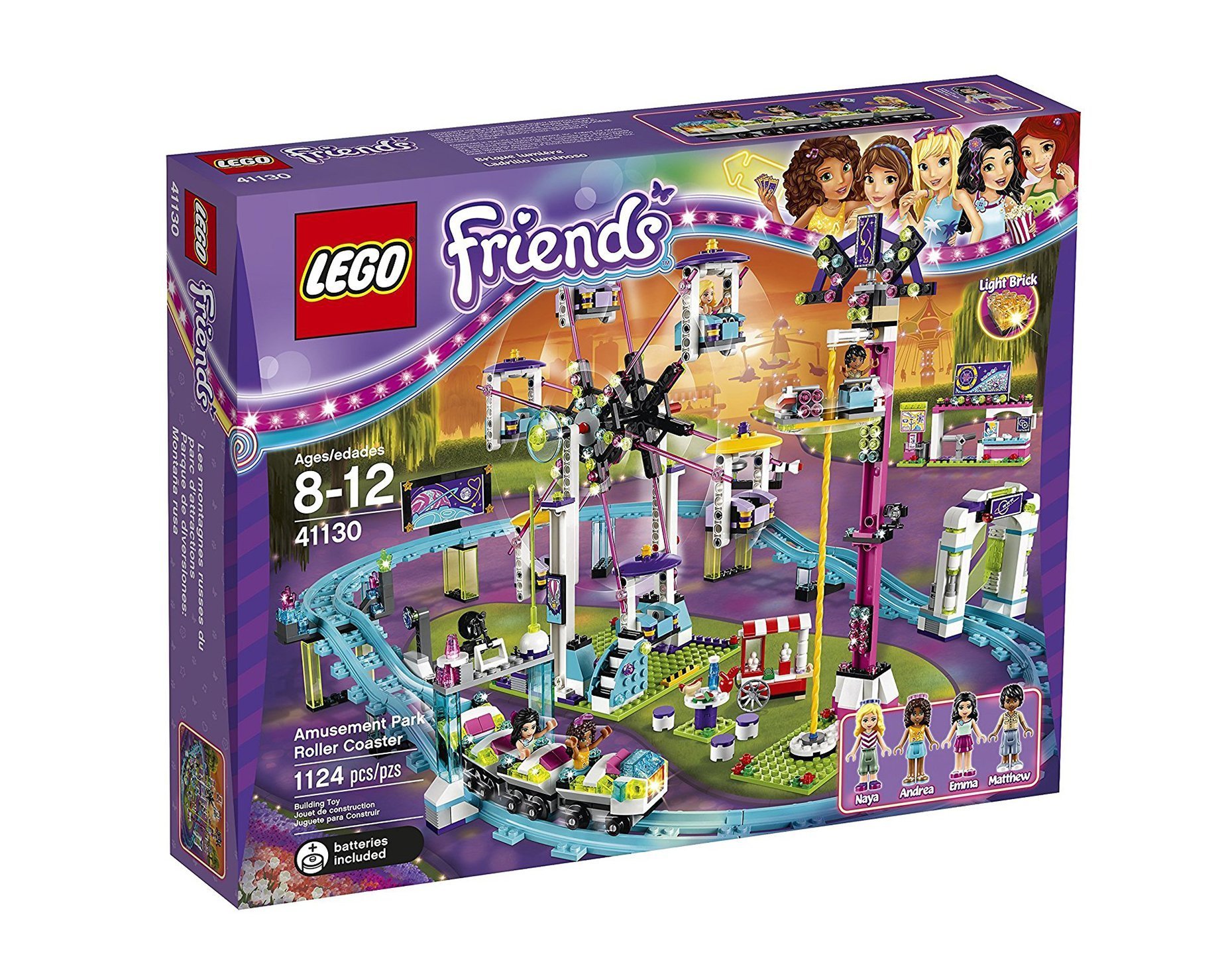 LEGO Friends 41130 Amusement Park Roller Coaster Building Kit