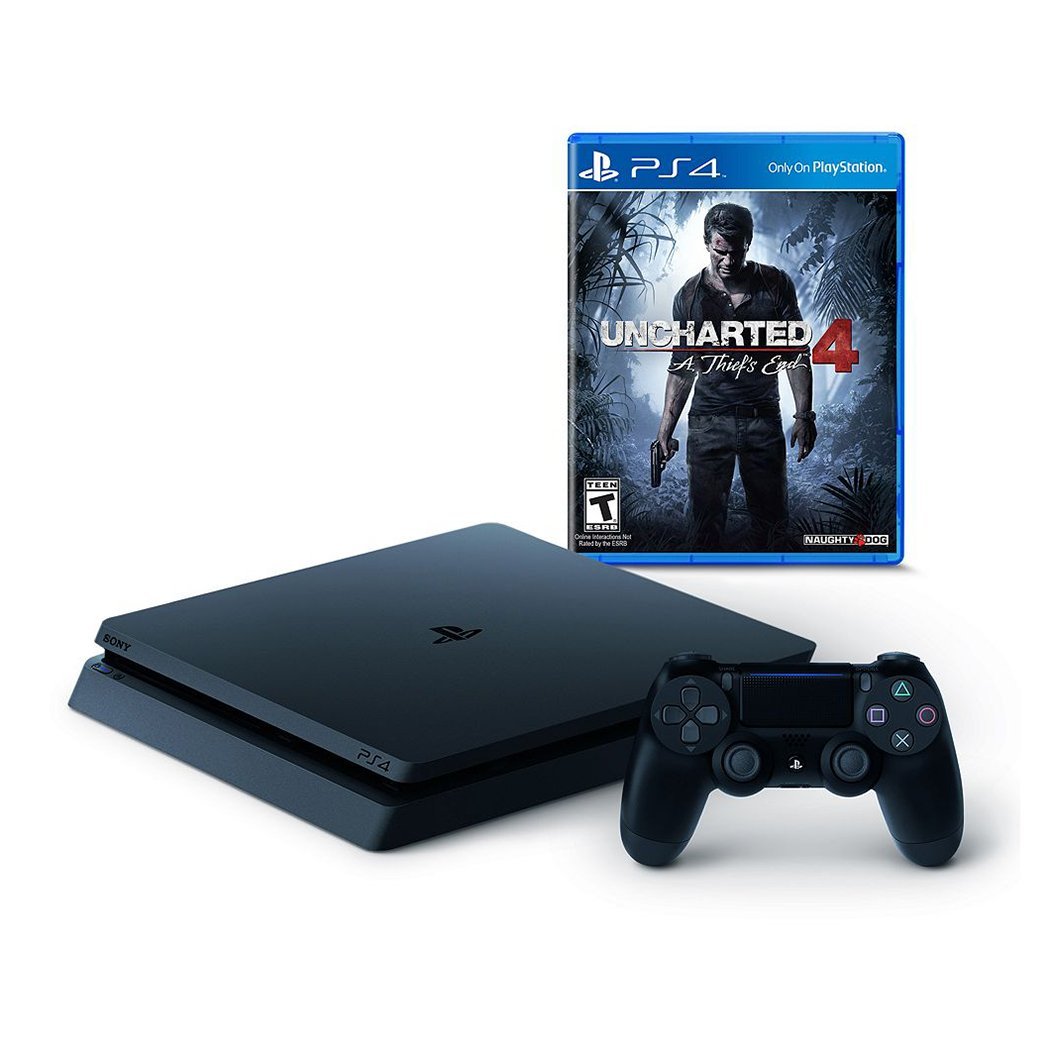 PlayStation 4 Slim 500GB with Uncharted 4