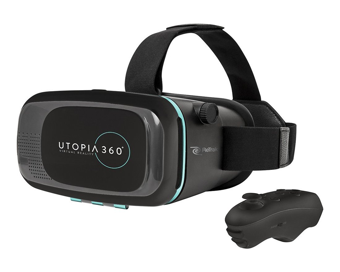 ReTrak Virtual Reality Headset with Bluetooth Controller