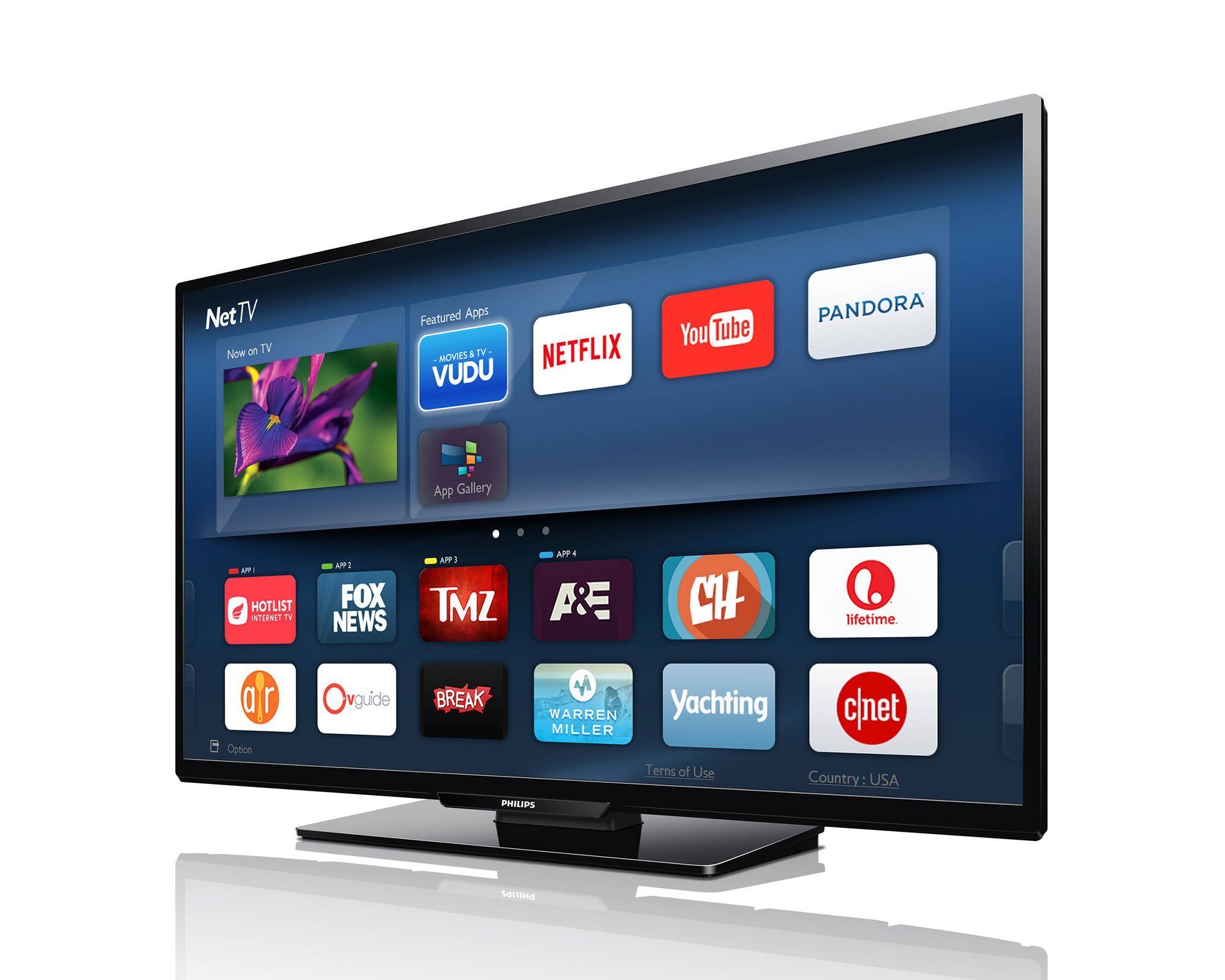 Philips 55-Inch 4K LED Smart TV