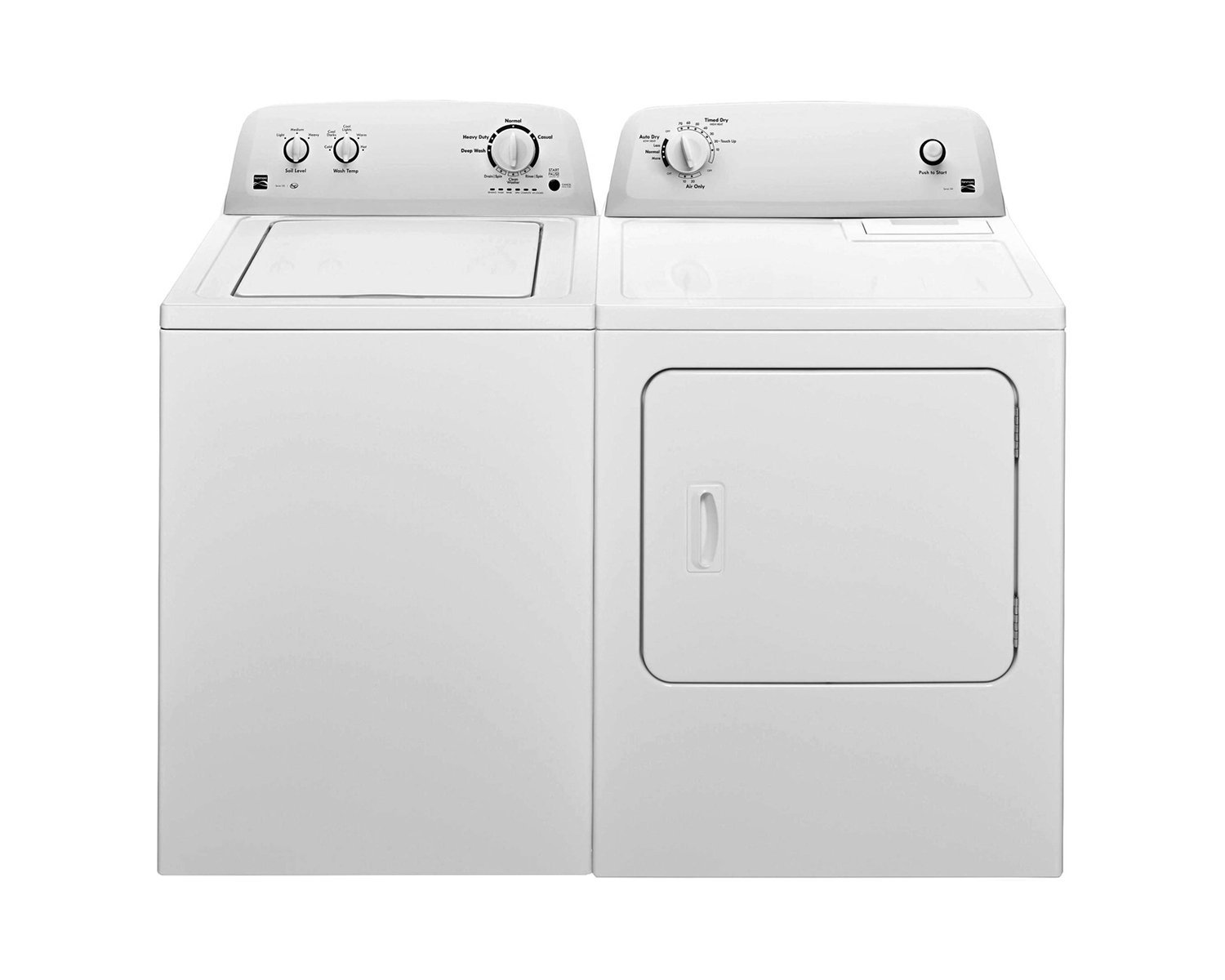 Kenmore 3.3 cu. ft. Top Load Washer & 6.5 cu. ft. Dryer Bundle