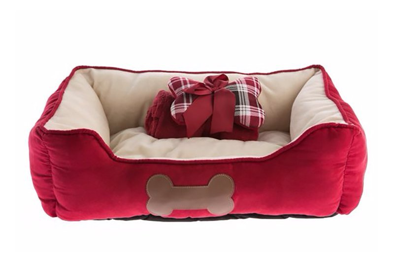 Top Paw Gift Set Cuddler Dog Bed