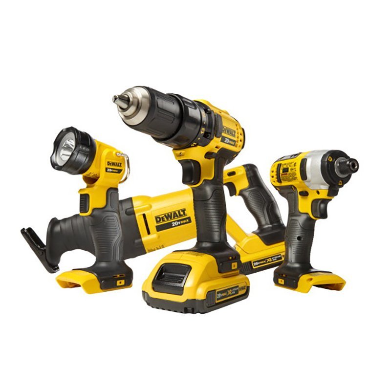DEWALT 4-Tool 20-Volt Max Lithium Ion (Li-ion) Brushed Motor Cordless Combo Kit