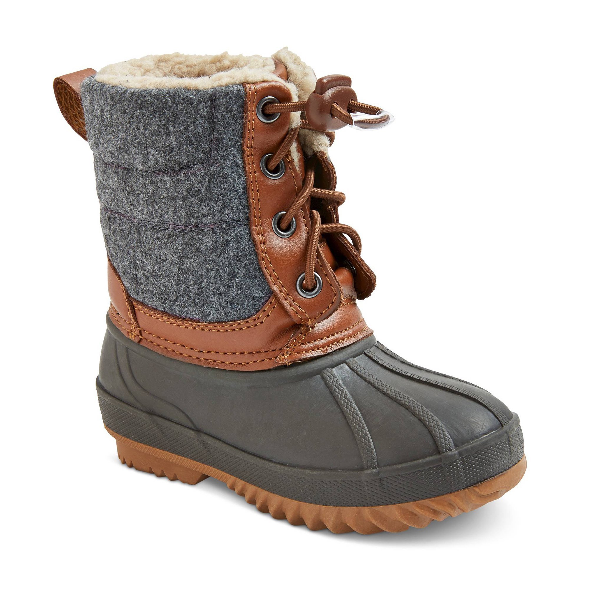 Toddler Boys' Hans Bungee Pull Winter Boots Cat & Jack