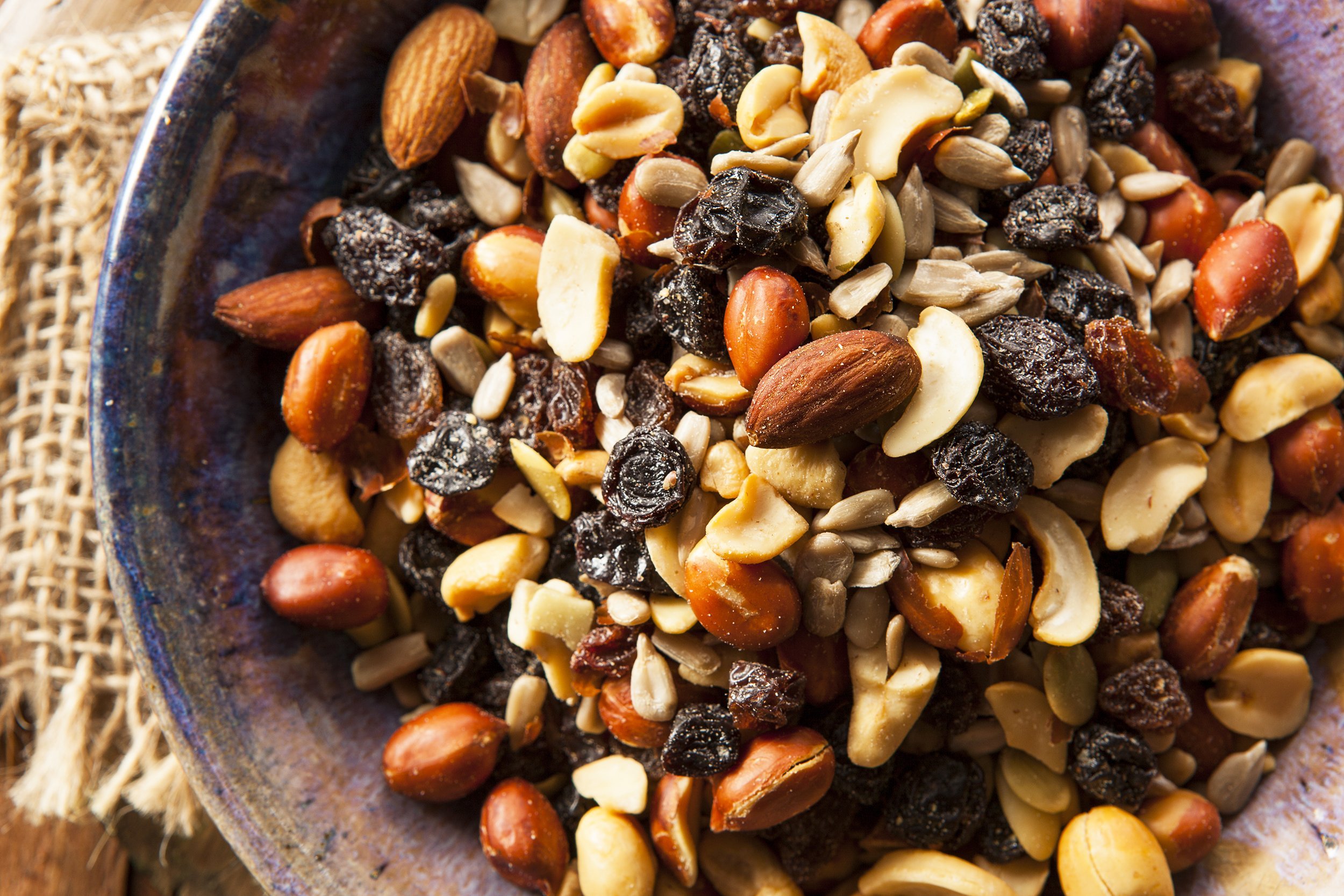 trail mix with nuts and fruits