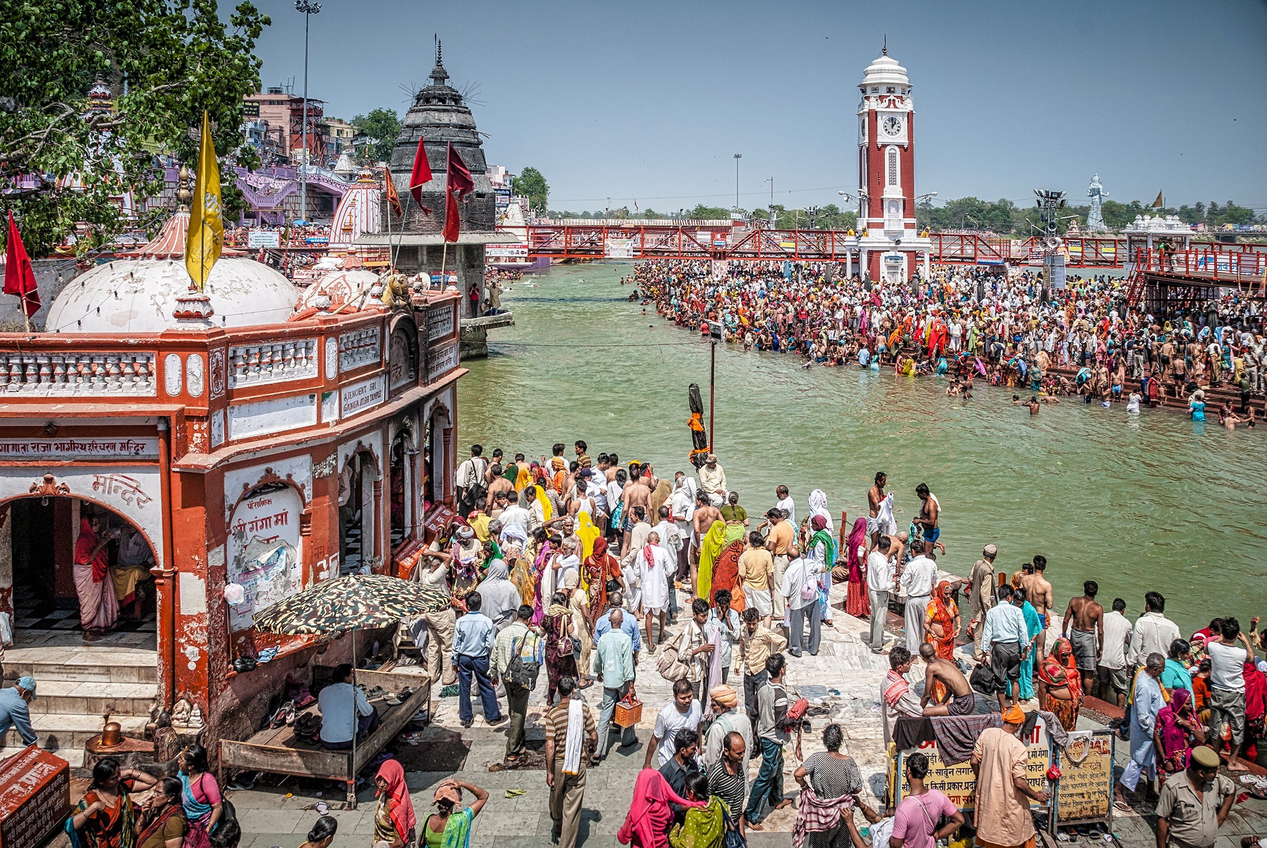 pilgrims at Kumbh Mela festival in Haridwar