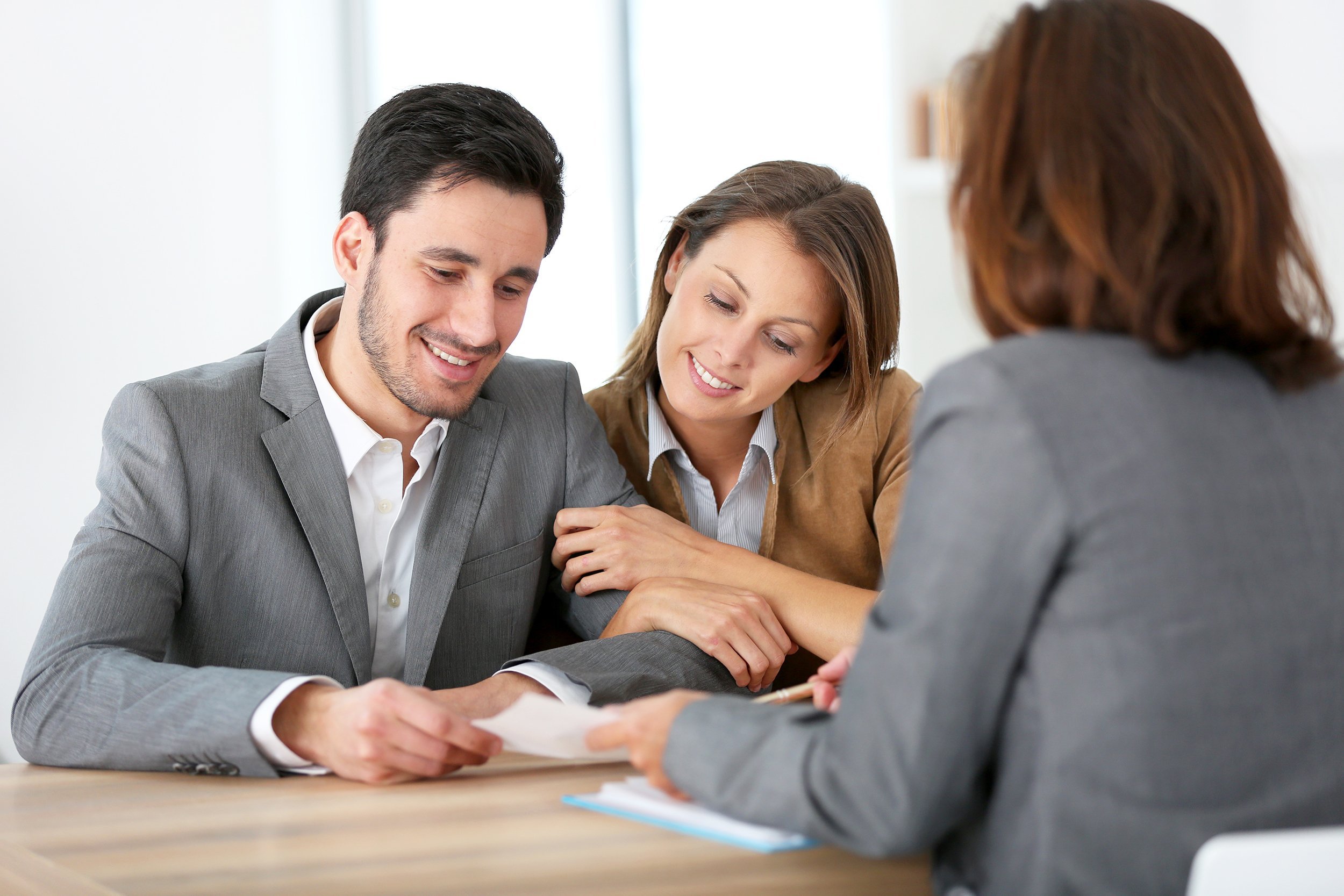 couple meeting financial adviser