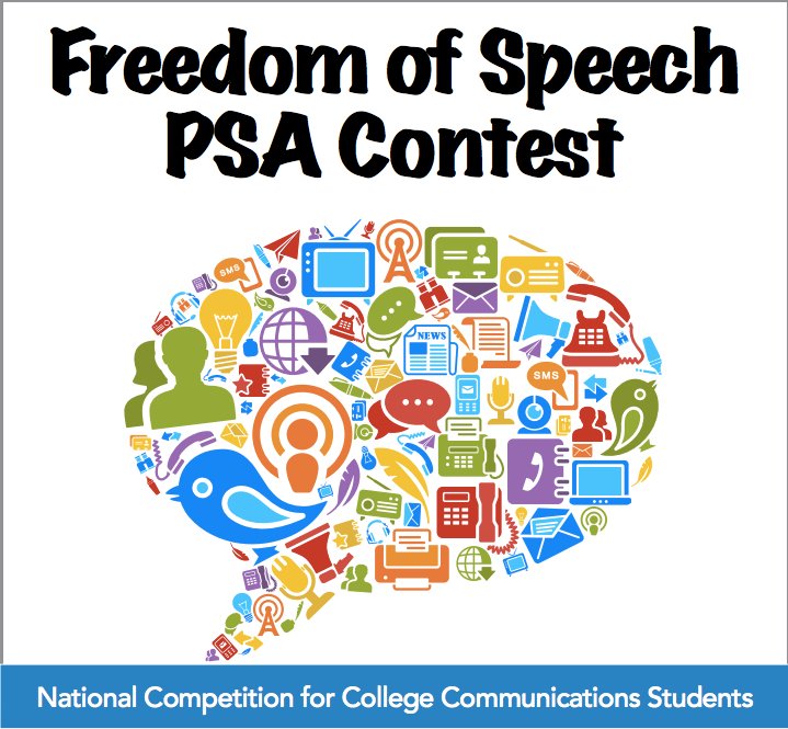 promotional poster for the Freedom of Speech Foundation's PSA