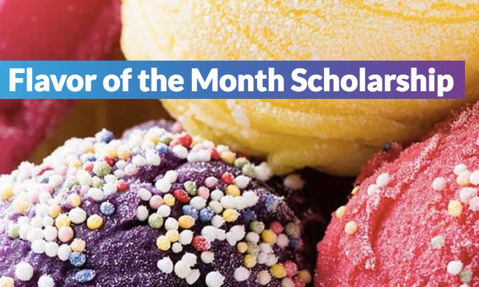 promotion for Unigo's Flavor of the Month Scholarship