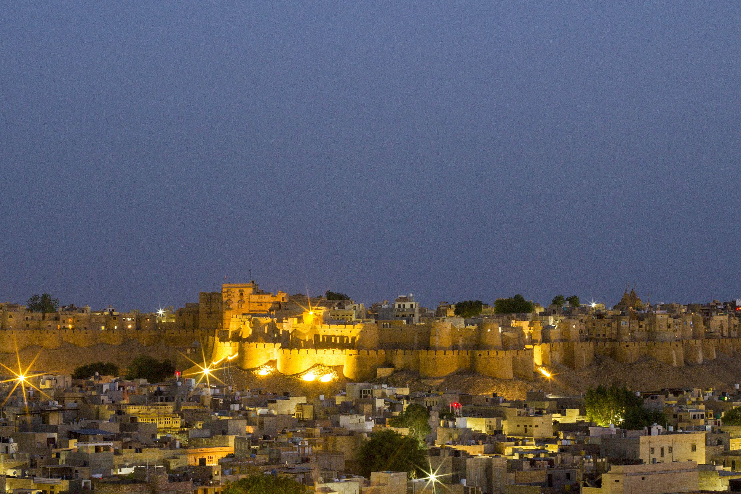 The Jaisalmer fort in Rajasthan