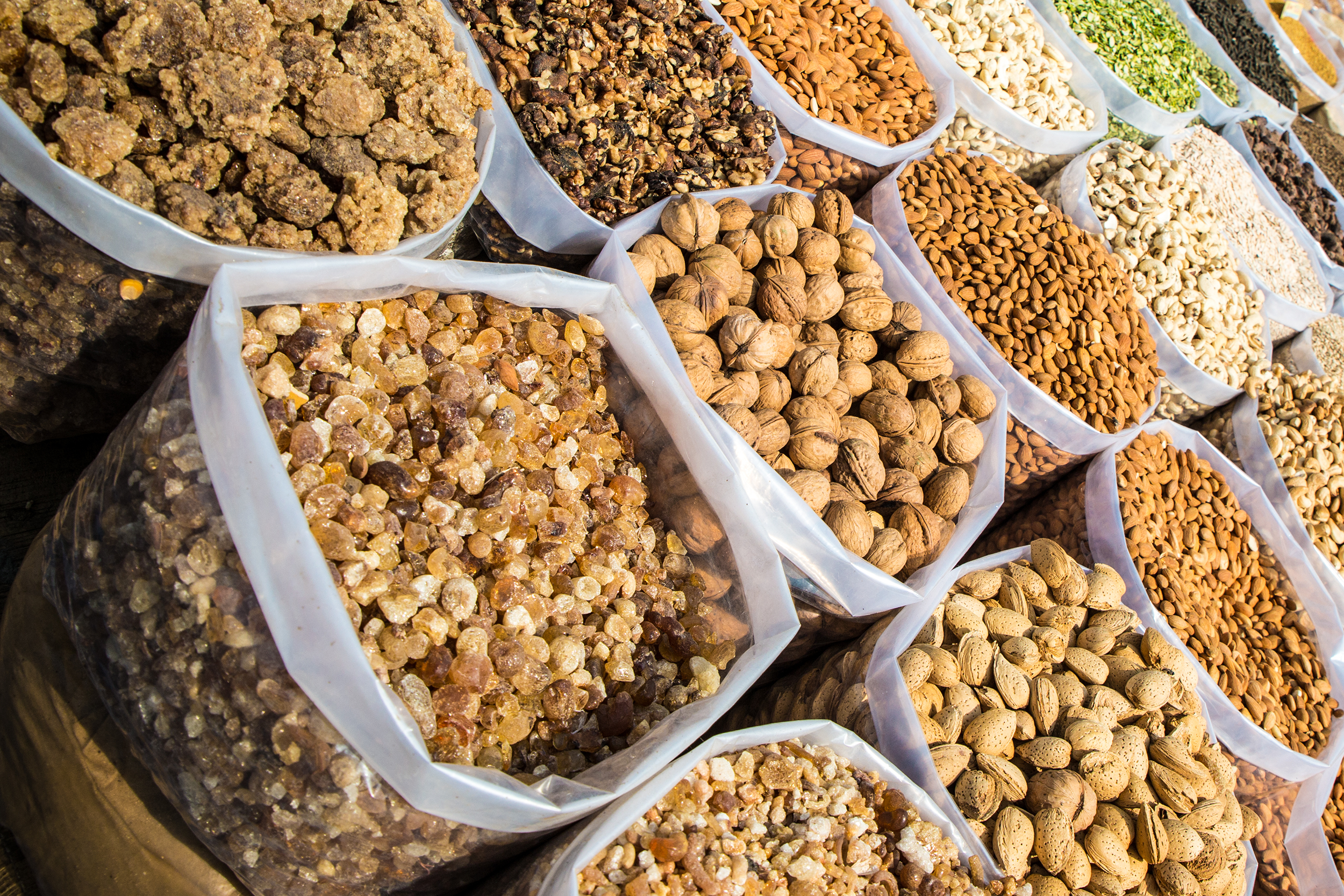 Selection of Indian nuts