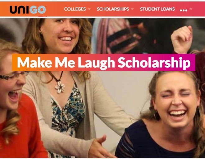 promo of laughing girls for Unigo's make me laugh scholarship