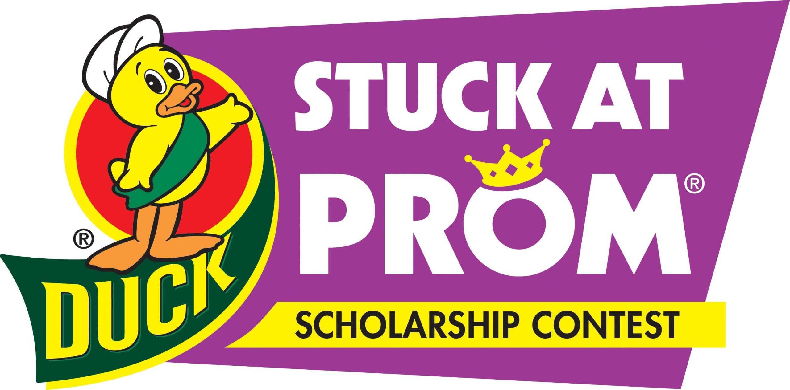 promotional logo for Duck Tape's Stuck at Prom scholarship contest