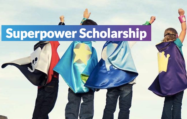 promo for Unigo's Superhero Scholarship