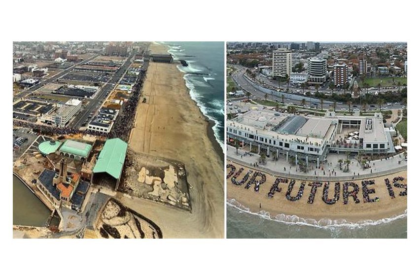 people protest at Asbury Park, New Jersey