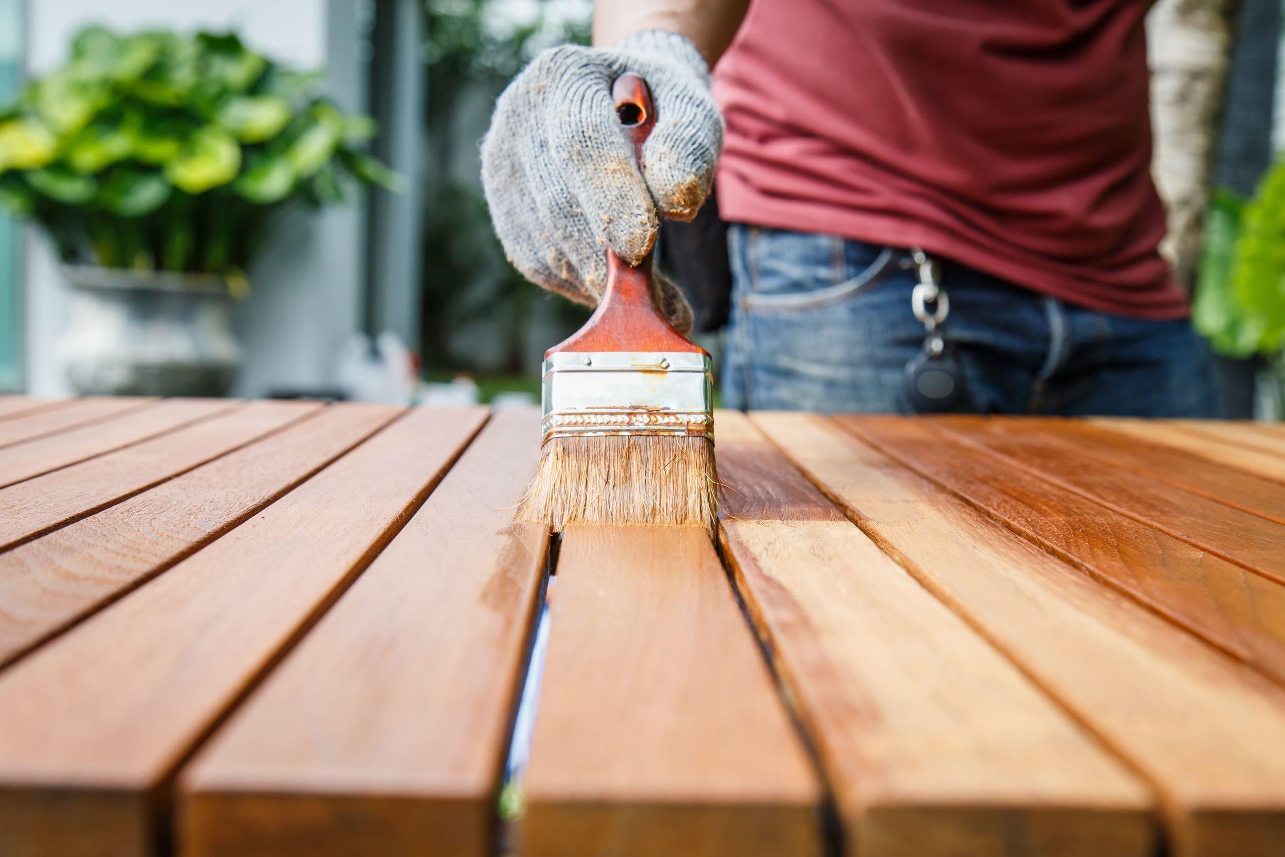 RESTAINED WOOD FURNITURE
