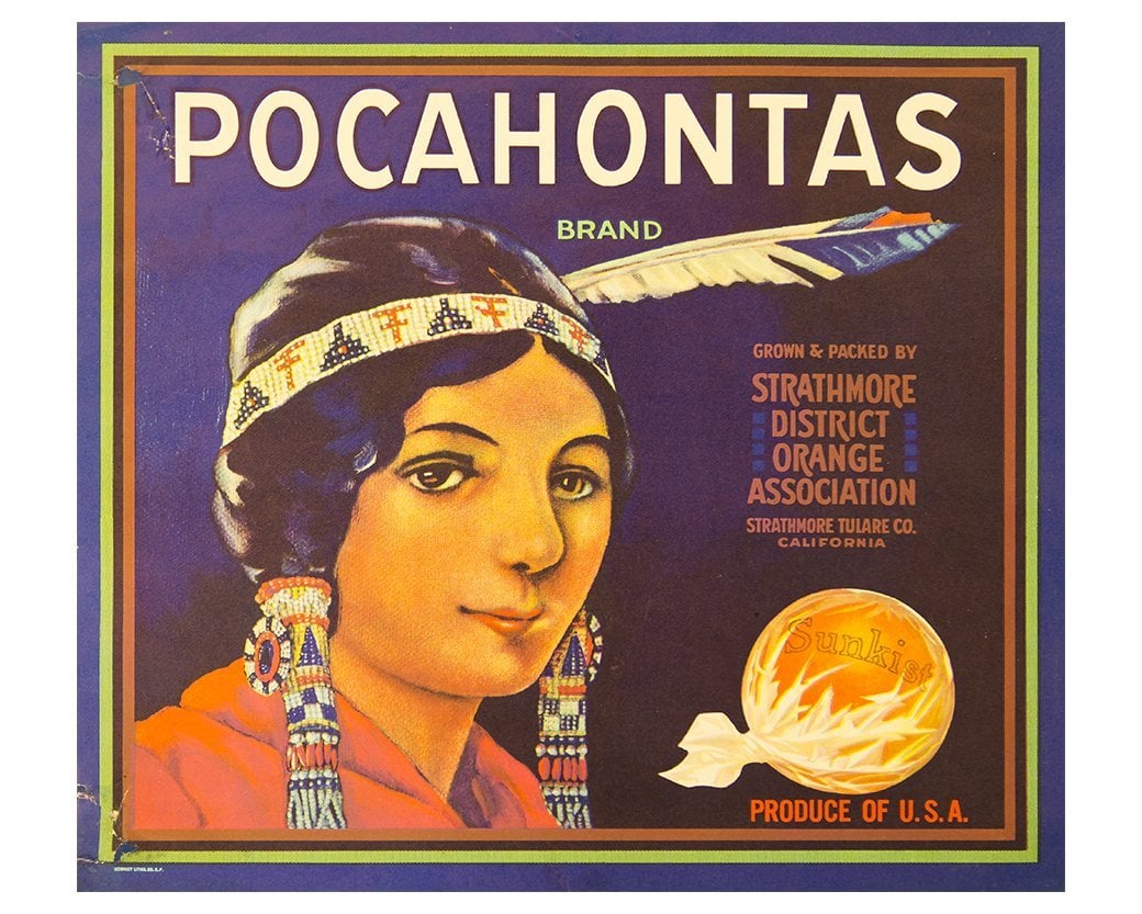 Pocahontas Imagined in Jamestown Settlement, Williamsburg, Virginia