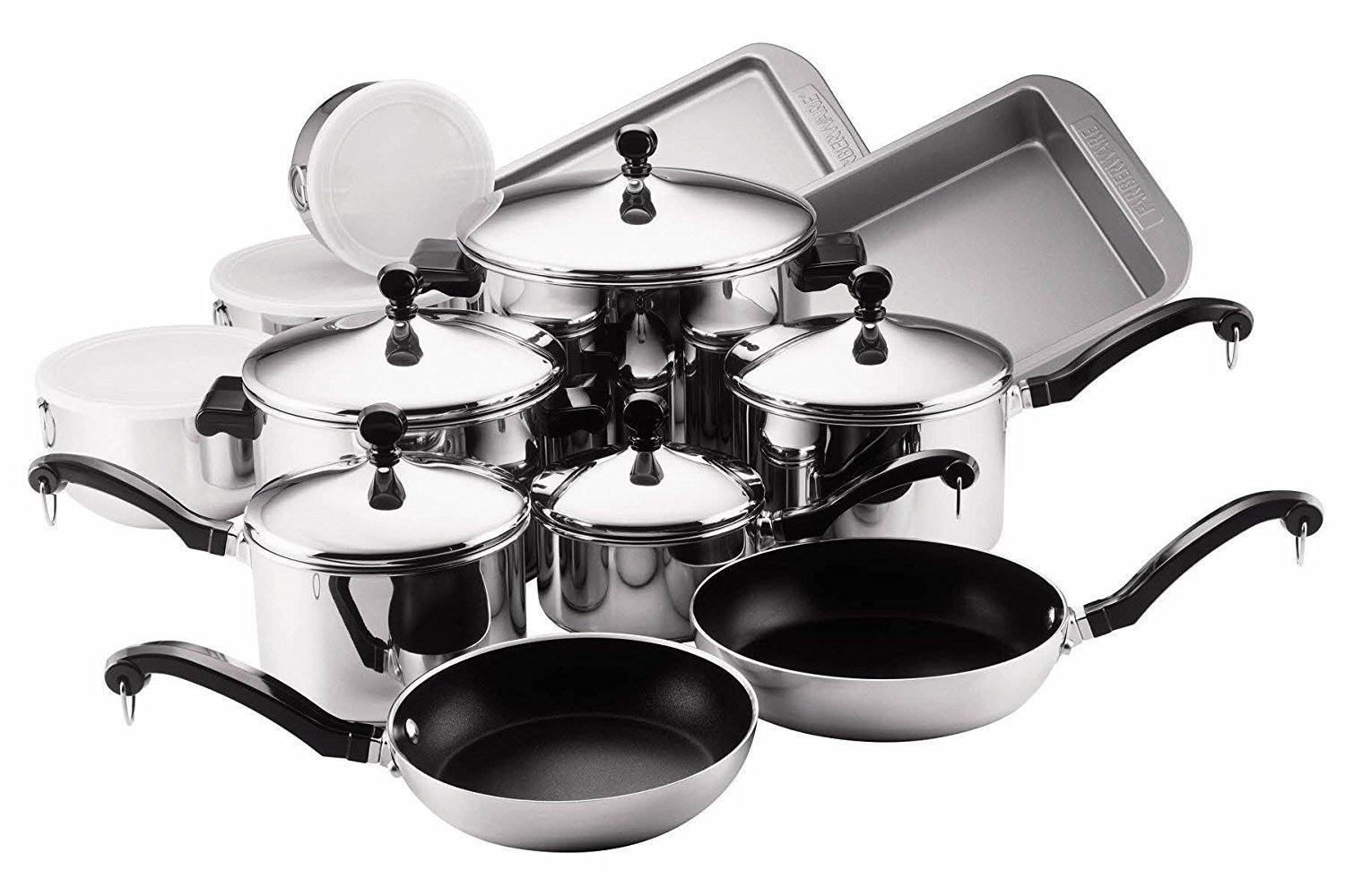 Farberware Classic Stainless Steel 17-Piece Cookware Set