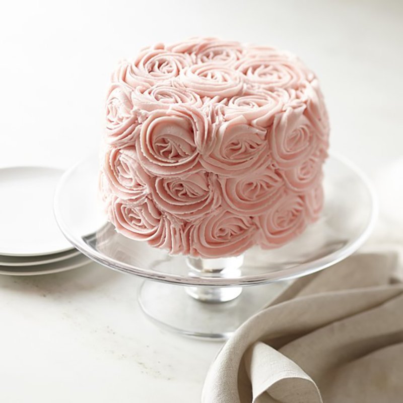 Pink Rose Chocolate Layer Cake