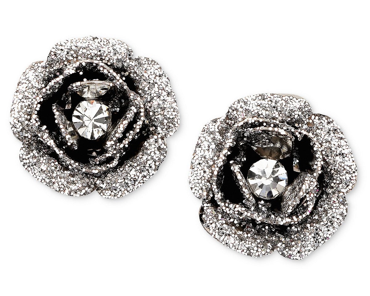 Betsey Johnson Rose Bud Stud Earrings