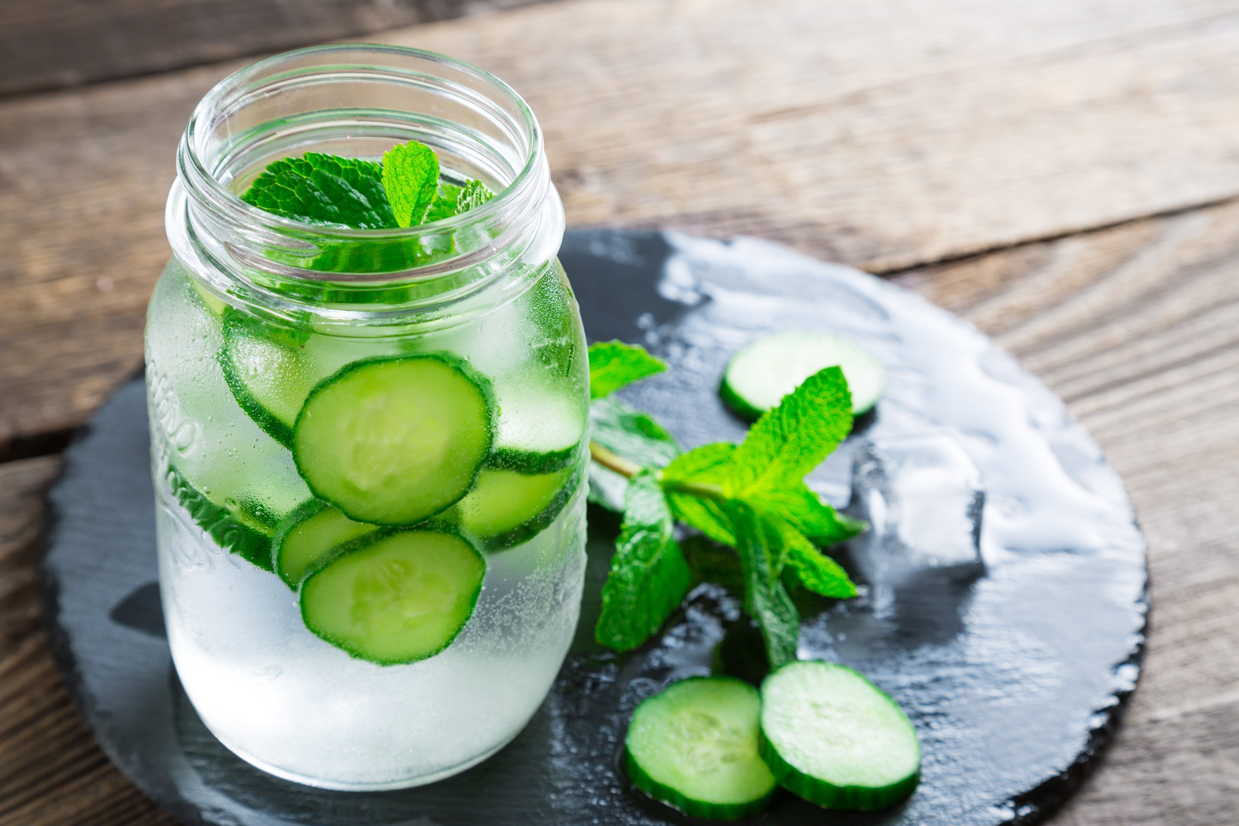 Cucumber-Mint Water