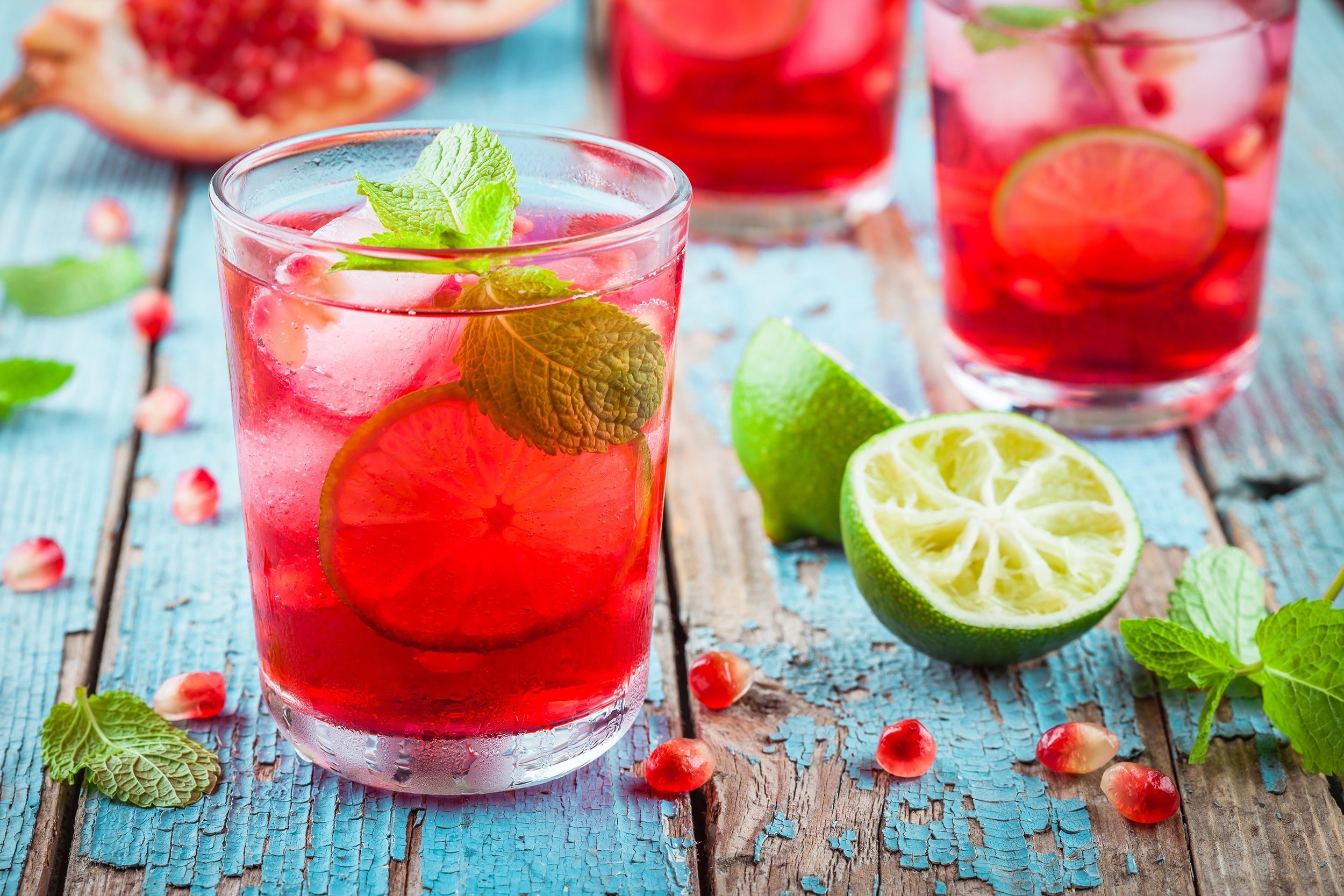 Pomegranate Lime Soda