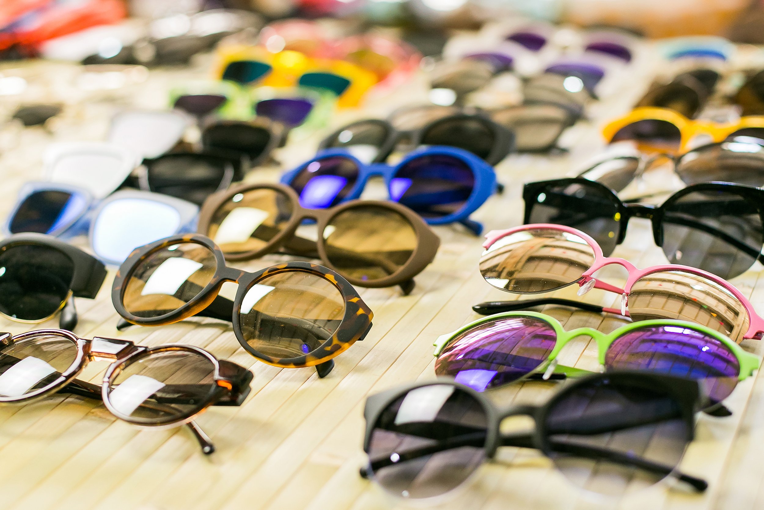 sunglasses in shop