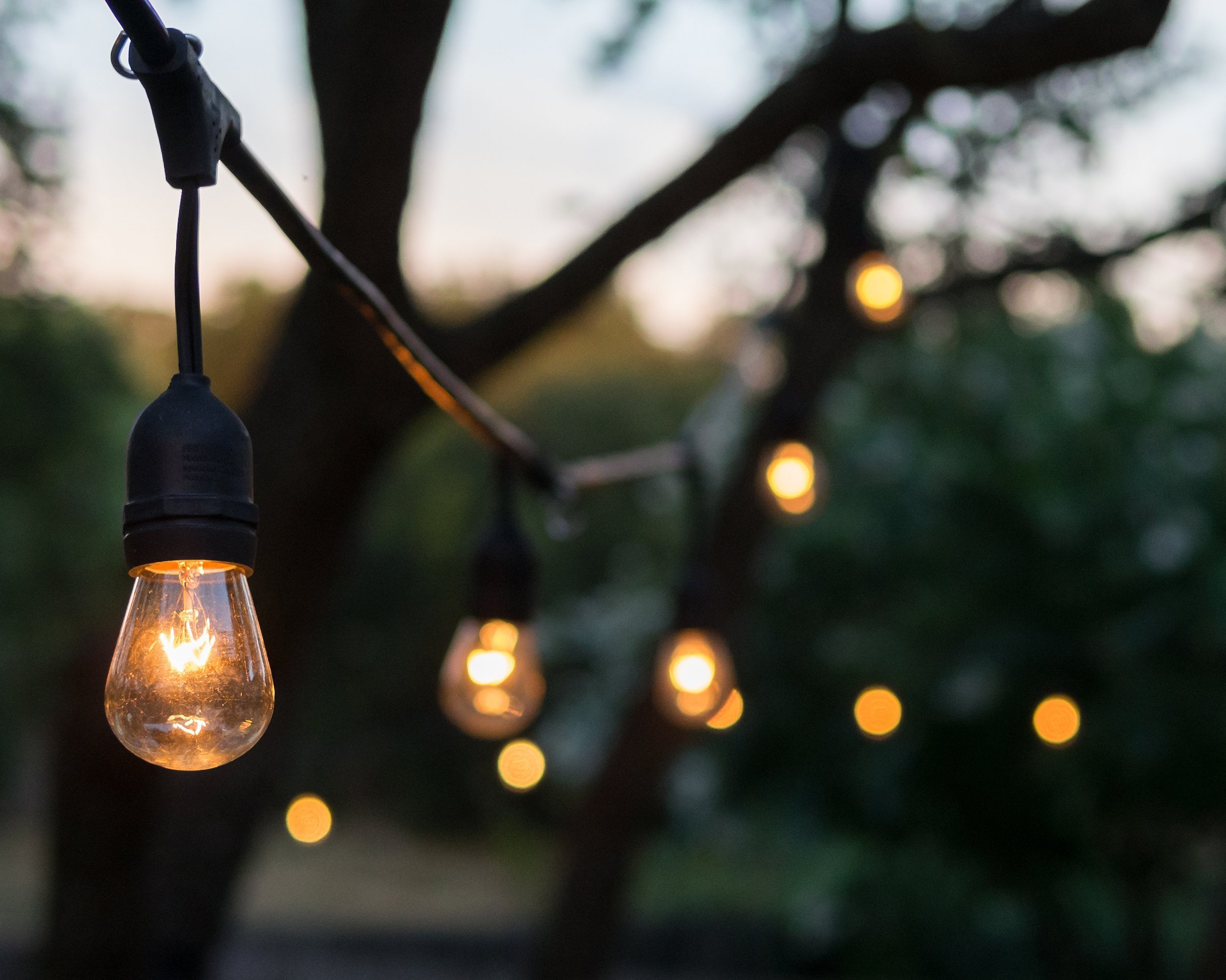 vintage outdoor string lights
