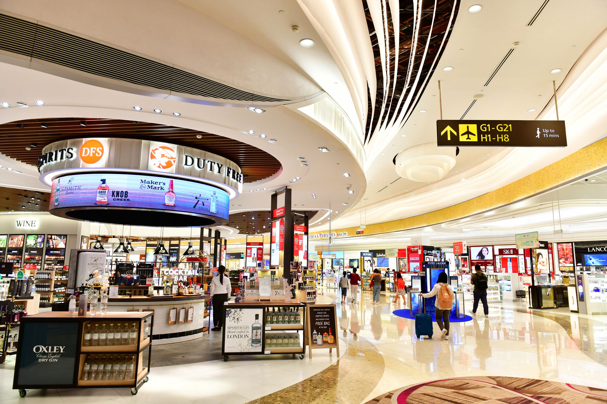 Duty Free in Changi Airport Terminal 4 ,Singapore