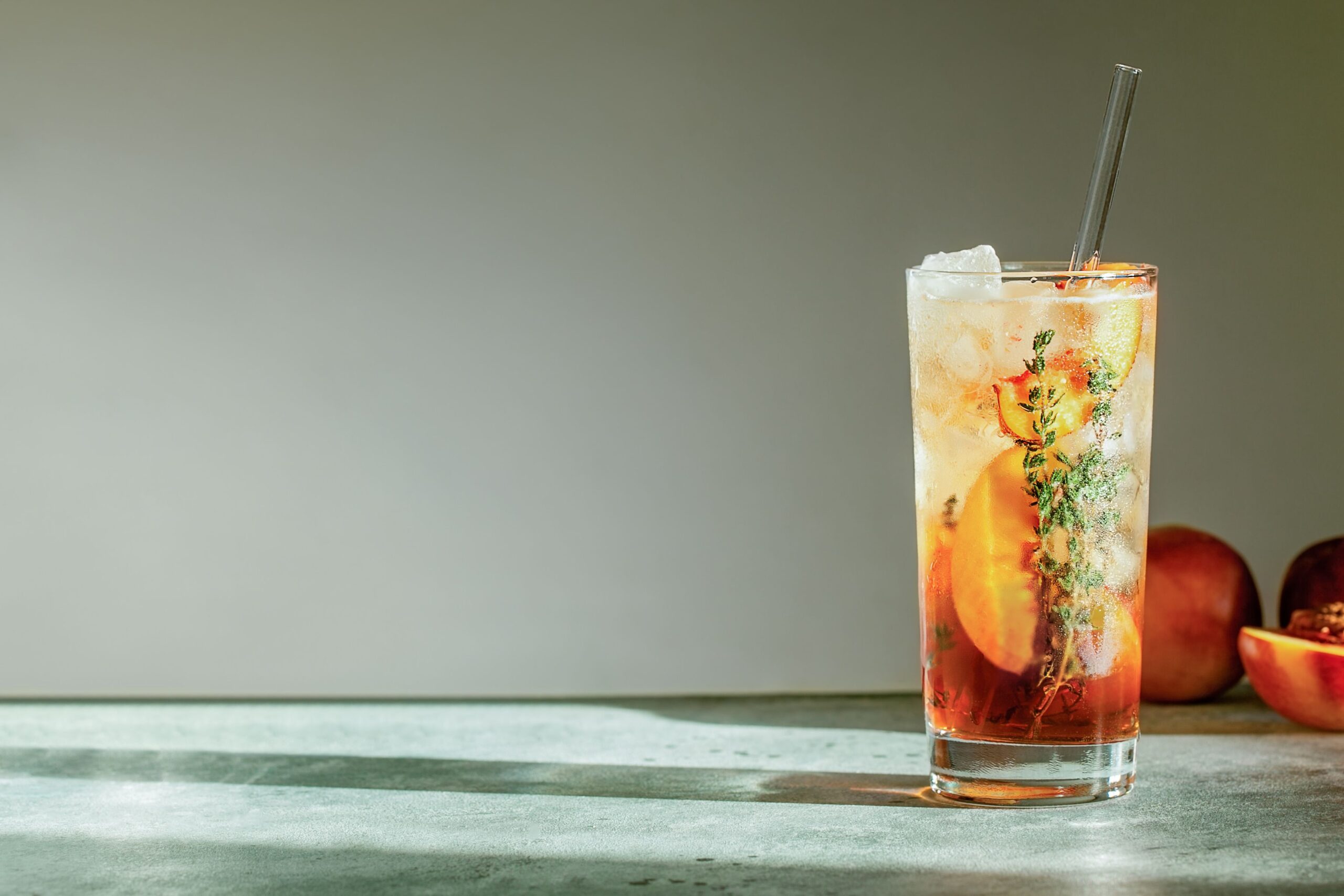 Peach and Vanilla Iced Tea