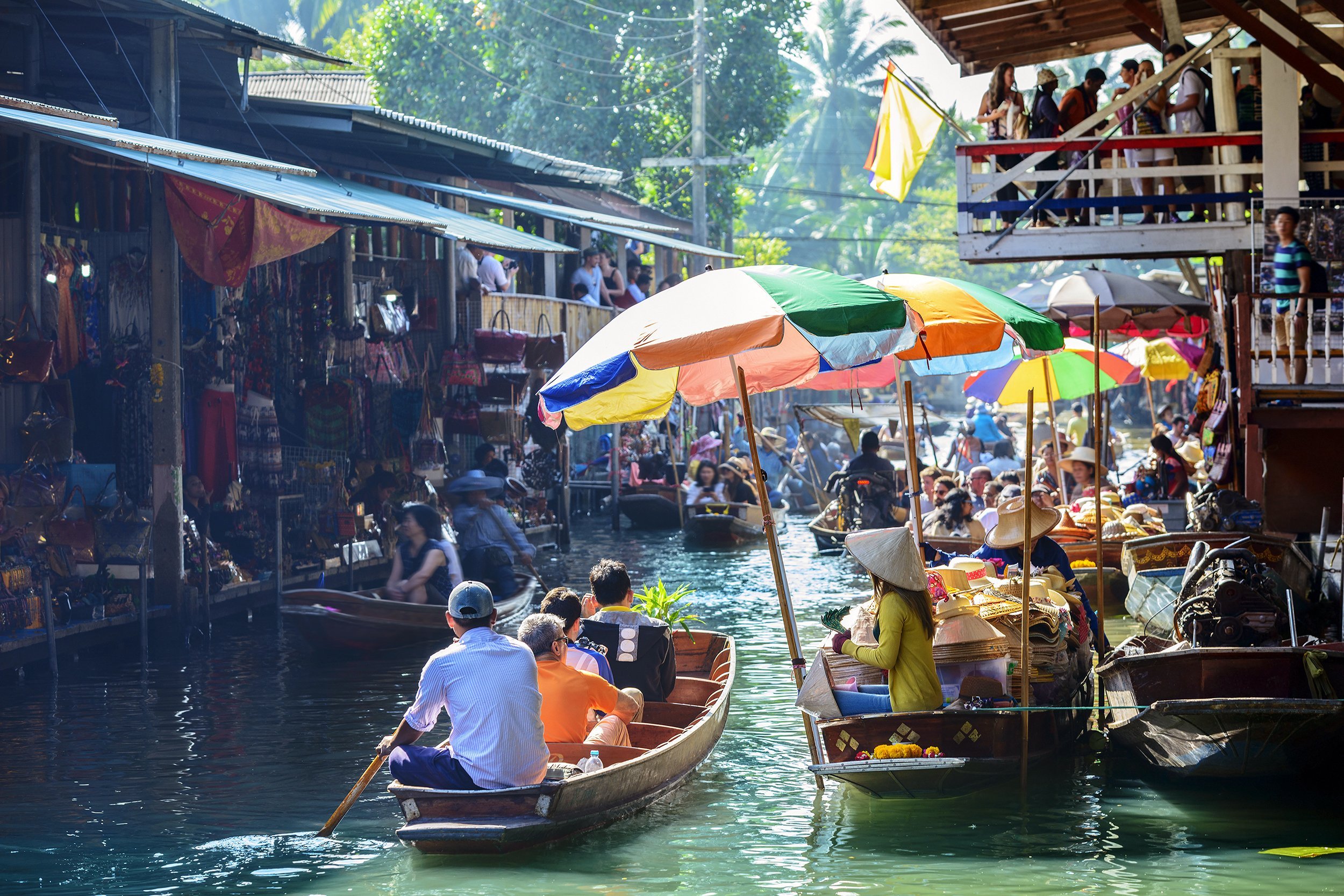 Damnoen Saduak Floating Market in Bangkok, Thailand
