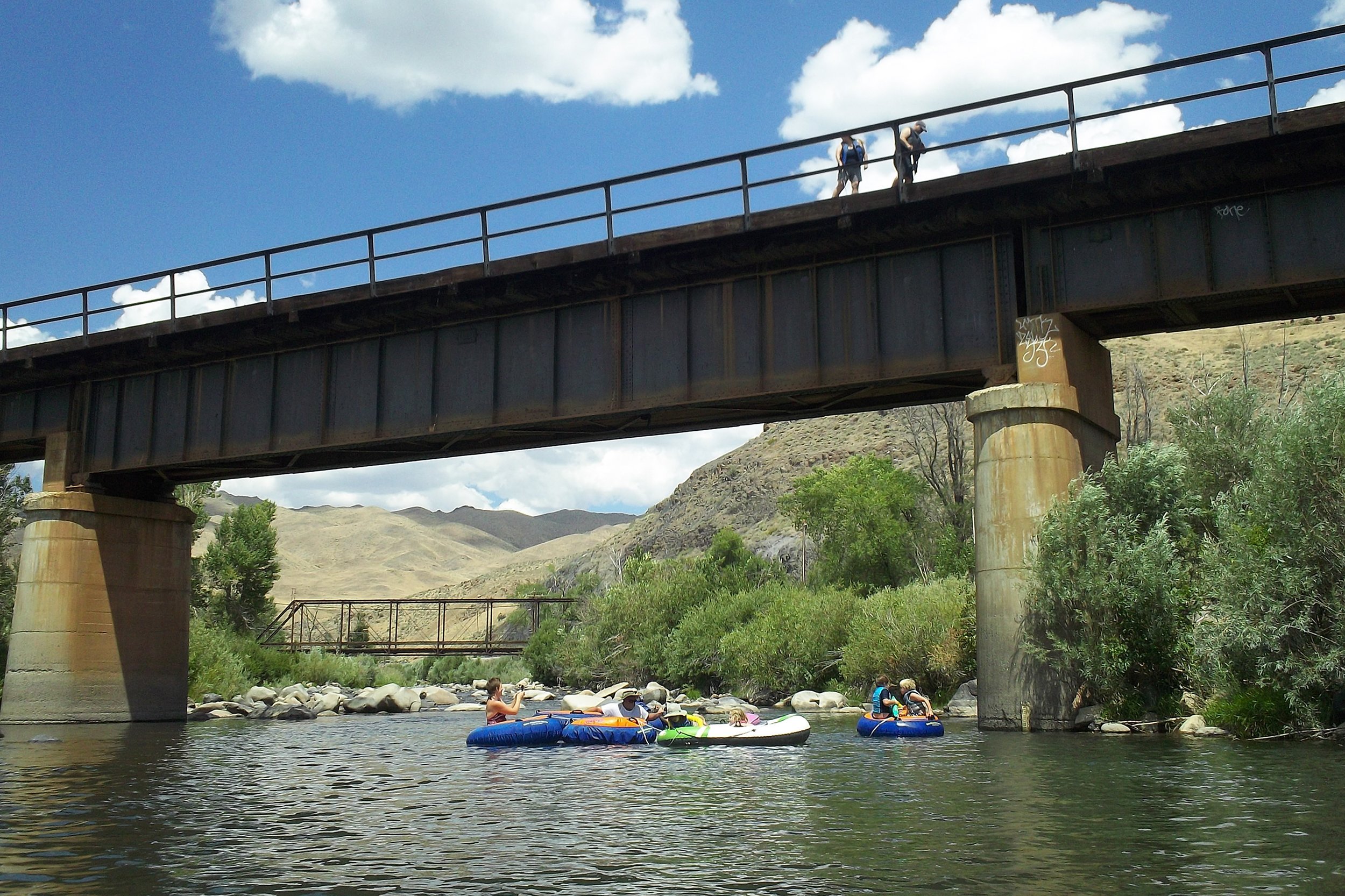 tubing in Truckee River, California/Nevada
