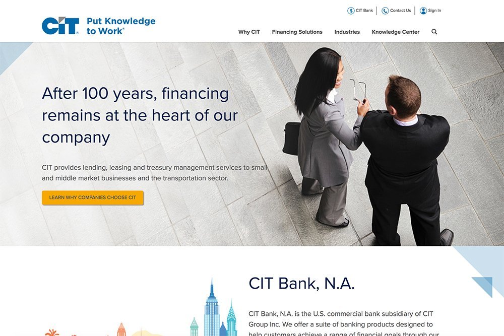 CIT Group homepage