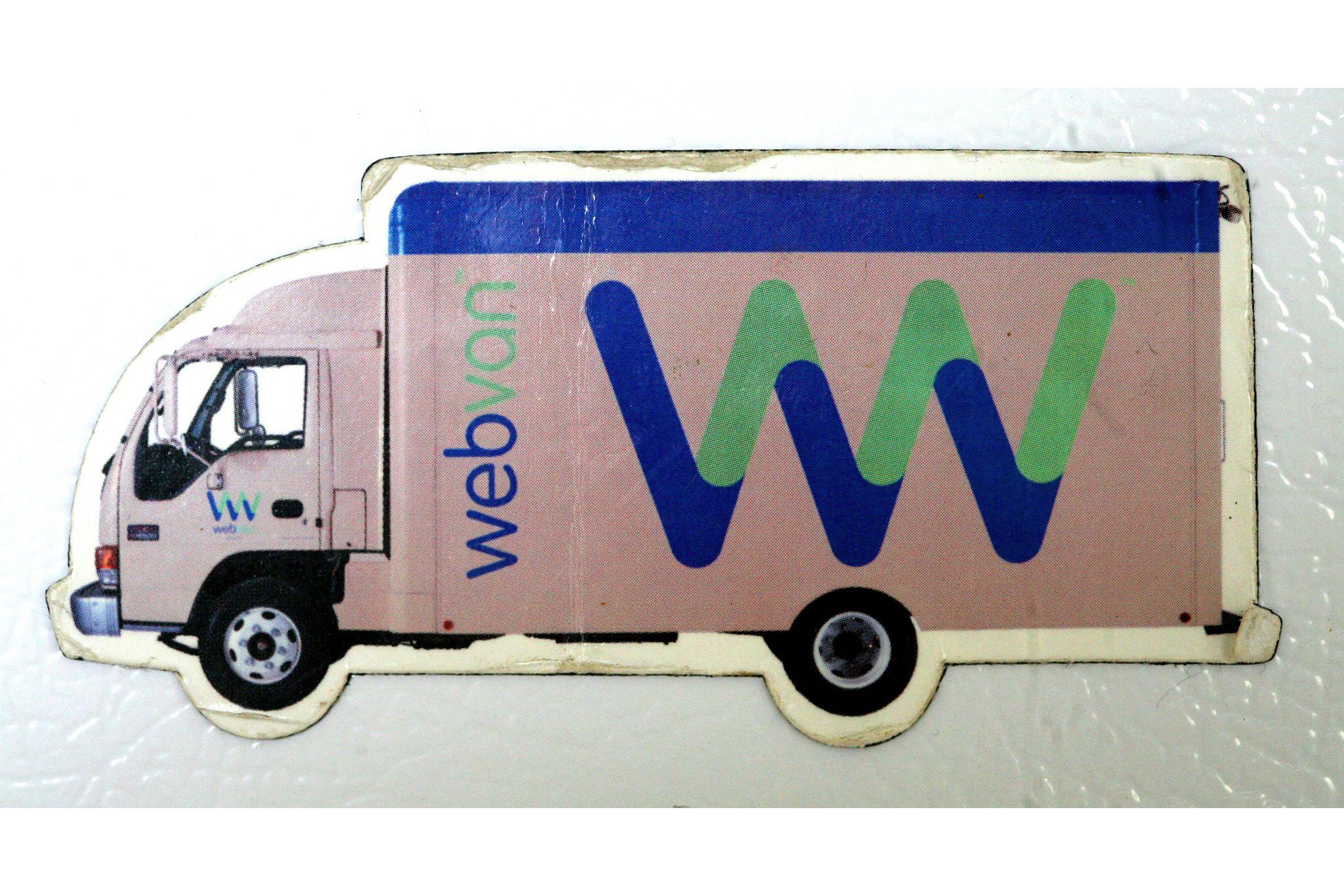 Webvan van magnet