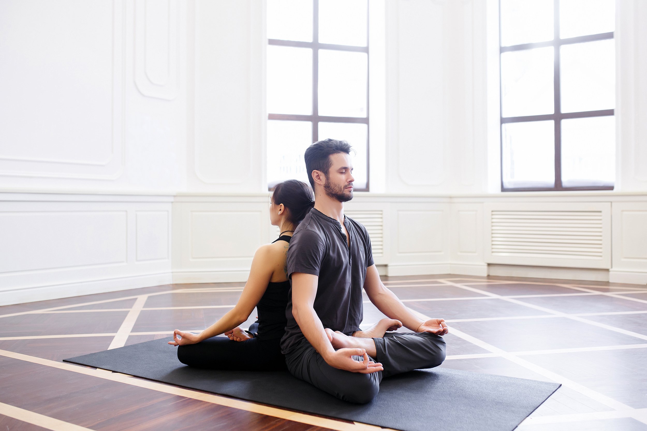 Couple Meditating