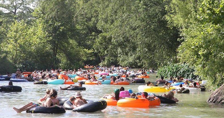 Texas State Tubes, tubing in San Marcos River, Texas