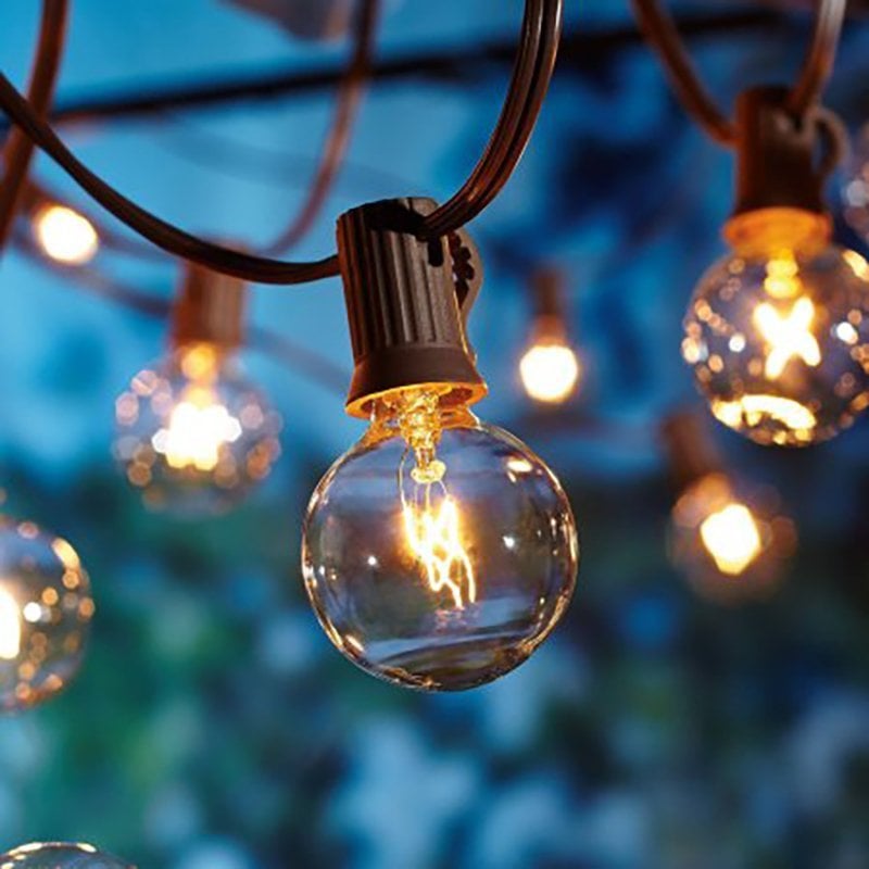 Better Homes and Gardens clear glass bulb string lights