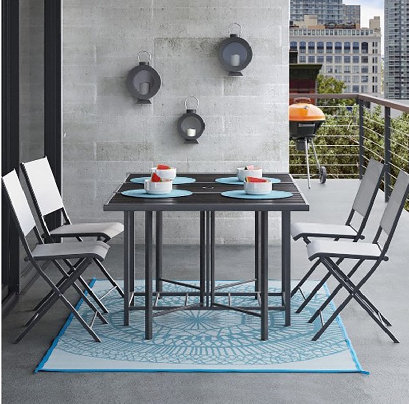 Bryant 5-piece faux wood dining set