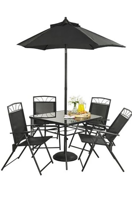 Trans-Continental Memphis steel patio dining set