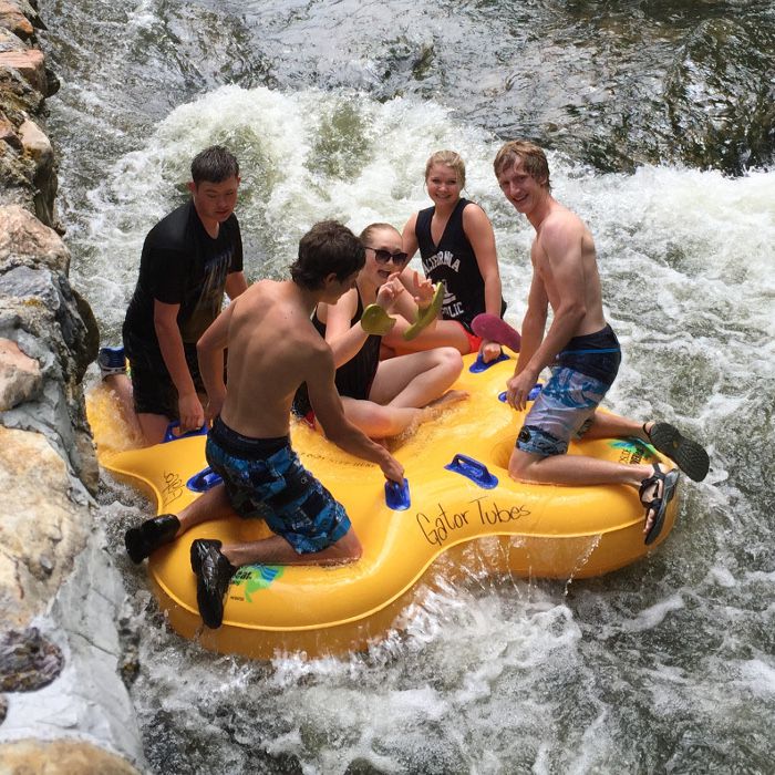 Lava Hot Springs Suites, tubing in Portneuf River, Idaho
