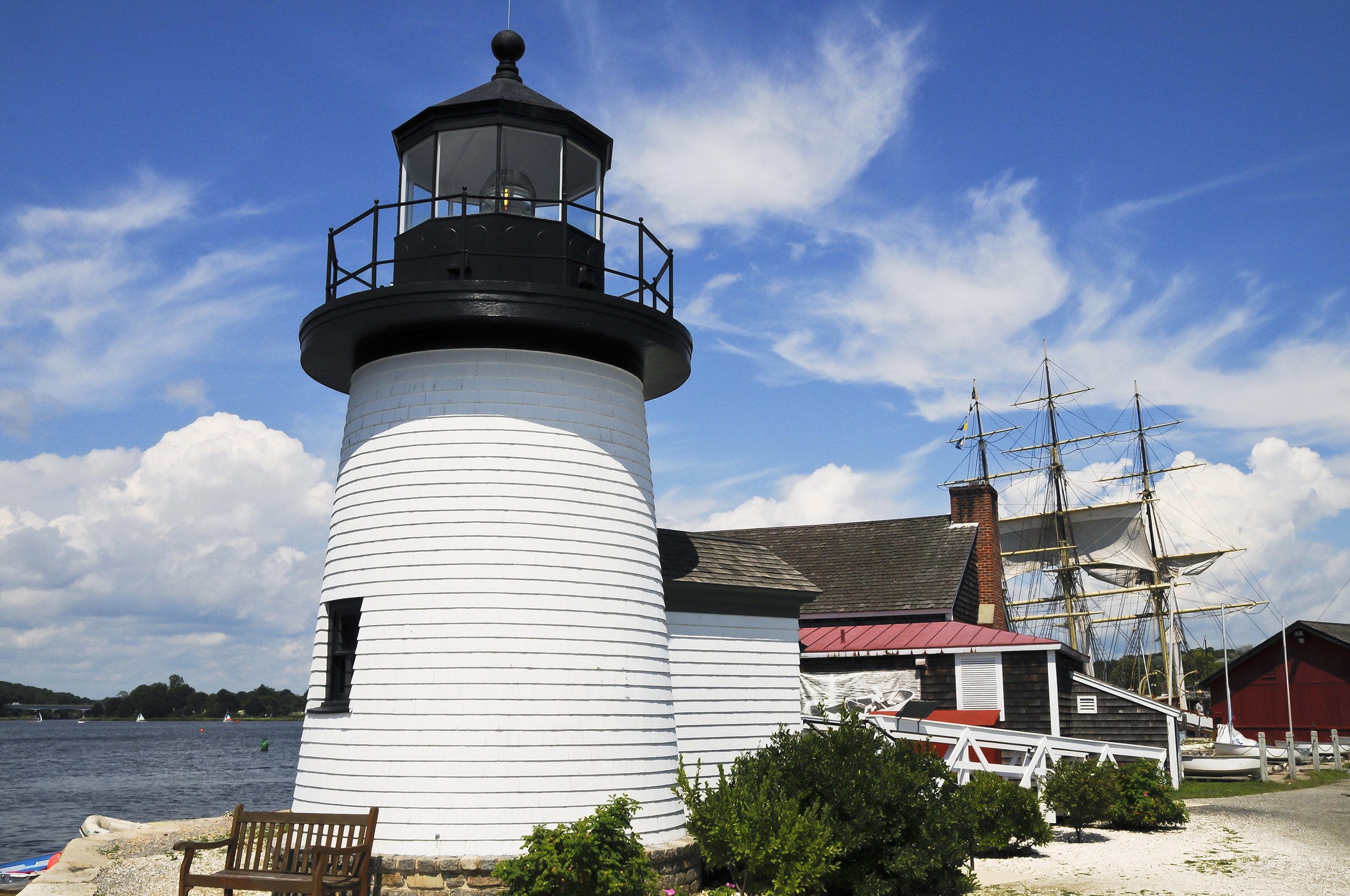 lighthouse at Mystic Seaport, Connecticut