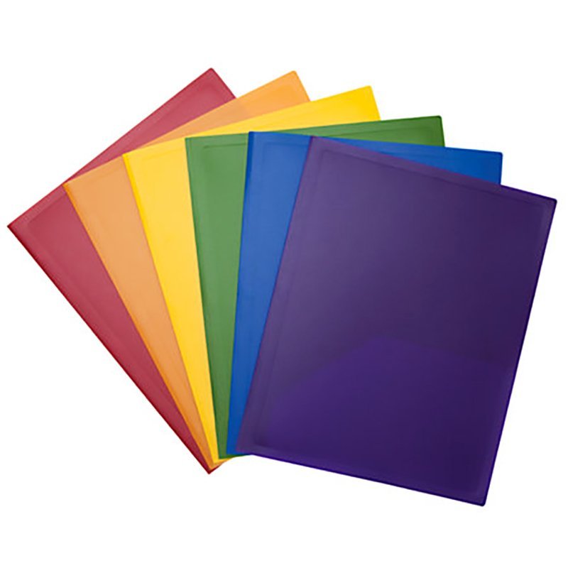 Assorted colors of portfolio folders